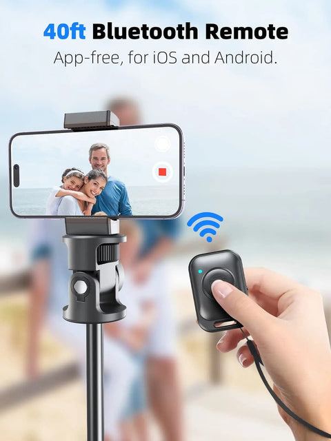 Trépied Selfie Stick avec télécommande Bluetooth sans fil, GoPro Insta360, DJI, caméra d'action, support de trépied pour téléphone intelligent, le plus récent