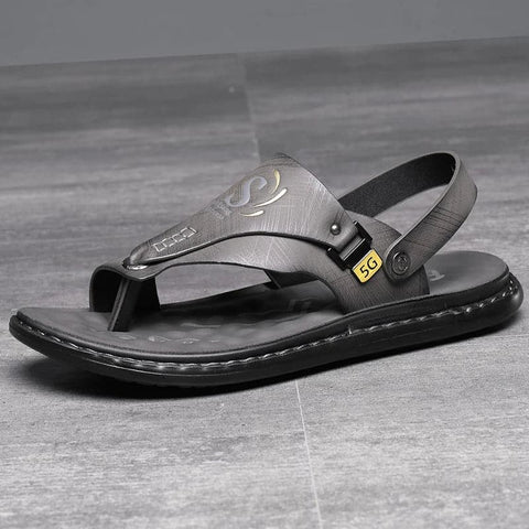 Sandales de plage à semelle souple pour hommes, chaussures anti-a, vêtements d'extérieur, été, grand, nouveau-né, pinces décontractées