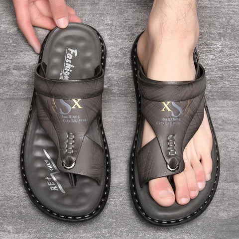 Sandales de plage à semelle souple pour hommes, chaussures anti-a, vêtements d'extérieur, été, grand, nouveau-né, pinces décontractées
